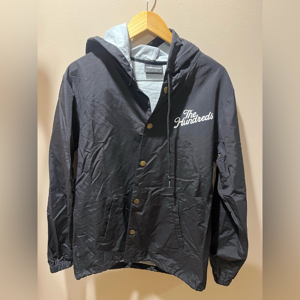 The Hundreds Black Windbreaker Jacket